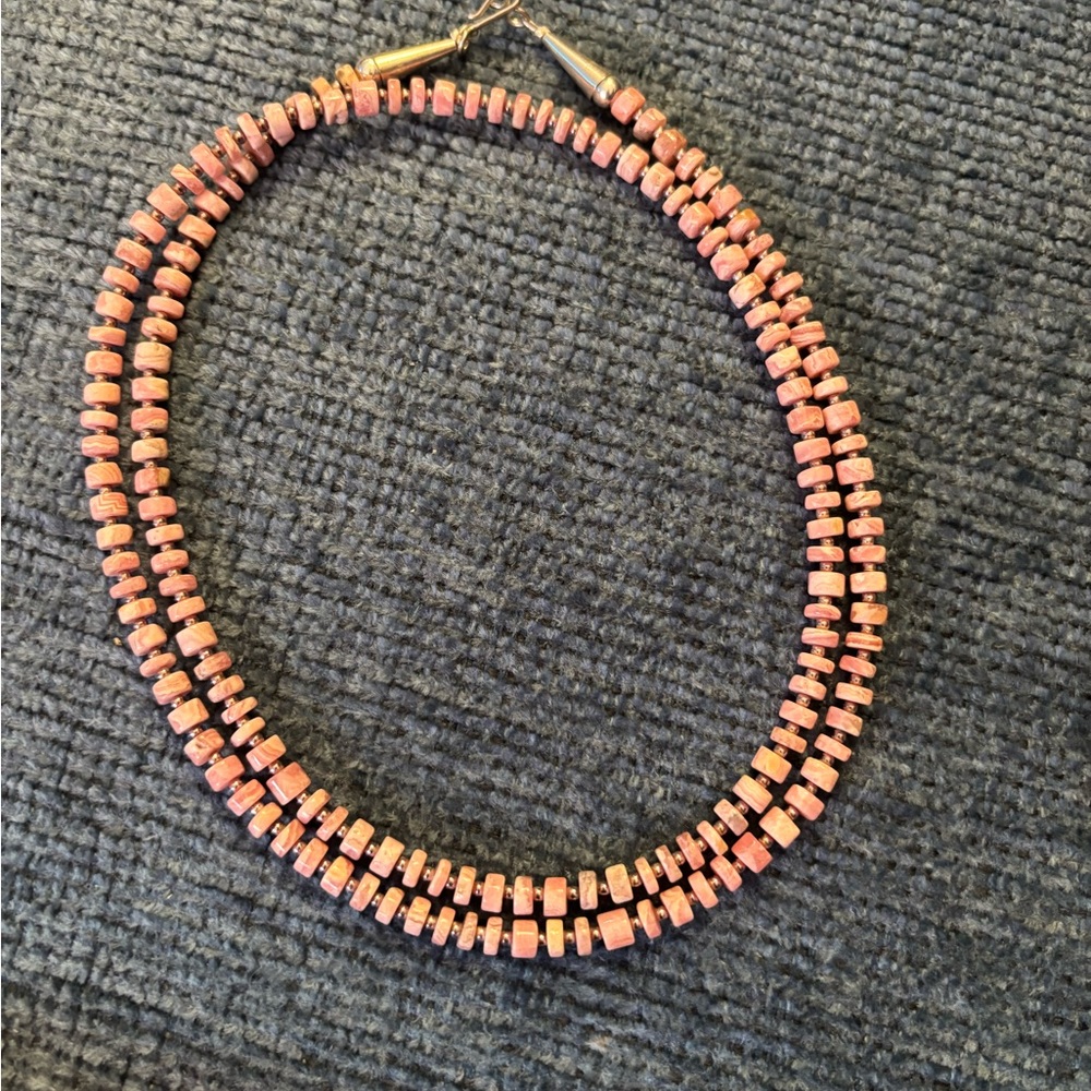Pink Rhodonite Necklace